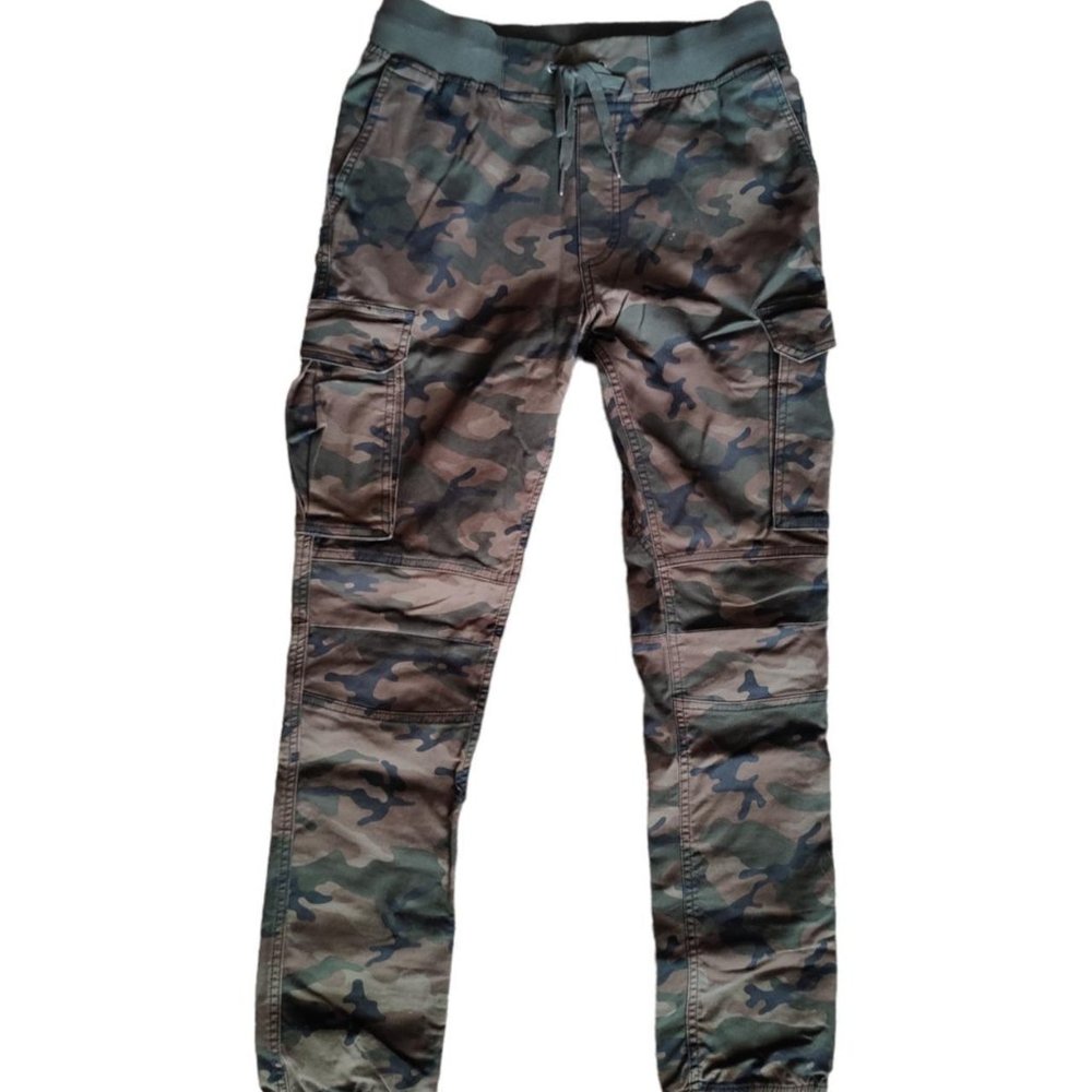 H&M Divided Camo cargo Pants - Mens Small w/ Drawstring